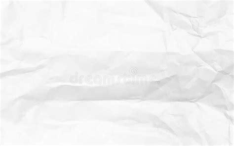White Crumpled Paper Texture Background Design Space White Tone Stock
