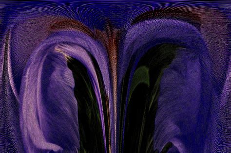 Blue Iris Abstract Digital Art By Elizabeth Tillar Fine Art America