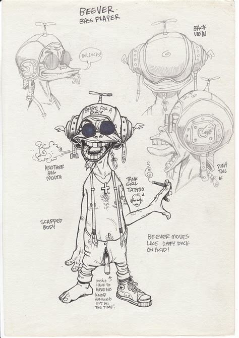 Character Design Jamie Hewlett Art Sketch Book