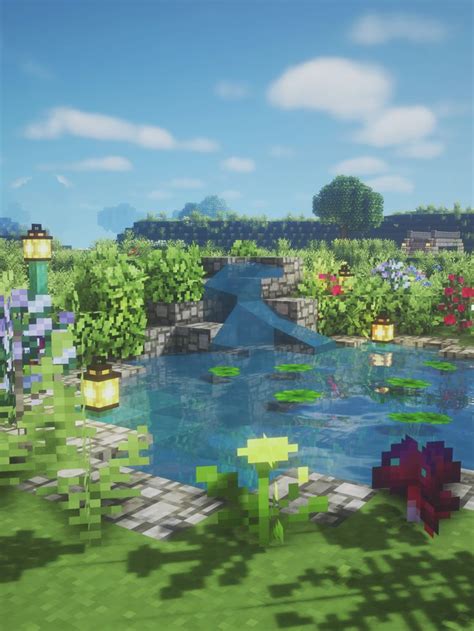 Minecraft Fairy Pond 🍄🌿 Magical Fairytale Cottagecore Build Minecraft