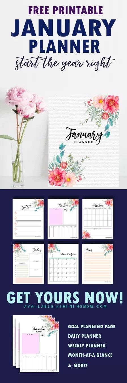 Download This Free January 2018 Planner To Start The Year Right 2018
