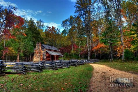 Maybe you would like to learn more about one of these? A Smoky Mountain Cabin Photograph by Mel Steinhauer