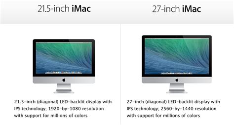 Change 21 inches to centimeters. 21.5-inch iMac vs. 27-inch iMac vs Retina 5K iMac: Which ...