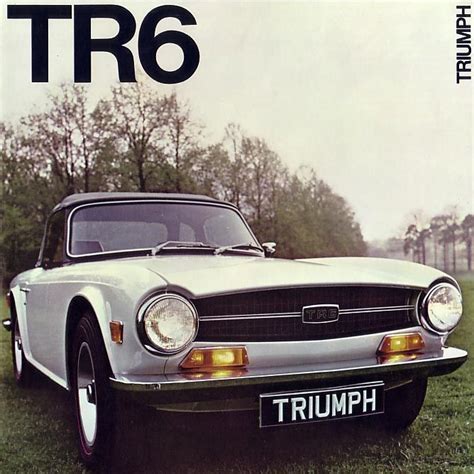 C1971 Triumph Tr6 Brochure Cover Tr 711 Triumph Cars Triumph