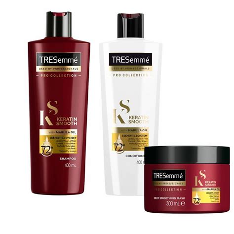 Tresemme Keratin Smooth Shampoo And Conditioner 400ml And Mask 300ml