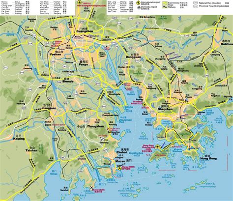 Hong Kong Road Map Road Map Of Hong Kong China