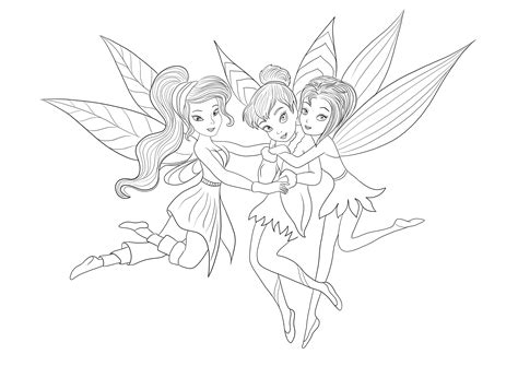 Printable Tinkerbell And Friends Coloring Pages