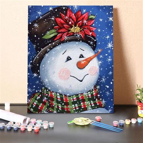 Christmas Paint By Numbers Kit Paint By Number Kits For Adults Tech