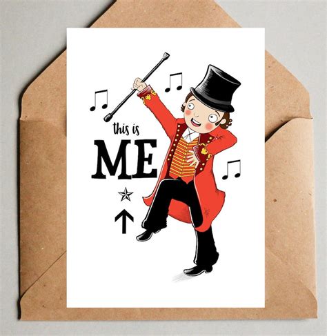 The Greatest Showman This Is Me Blank Card Etsy