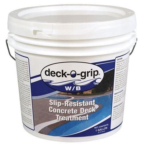 Deck O Grip Water Based Clear Pool Deck Sealer 1 Gallon Deck Sealer