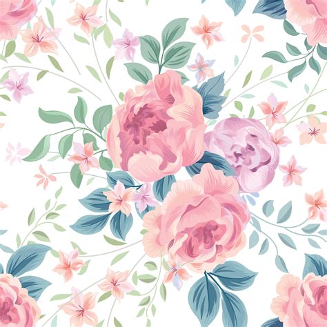 Floral Seamless Pattern Flower Background Floral Seamless Texture With Aria Art