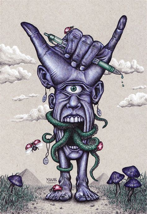 Surreal Monster Drawing By Eli Makani Weird Drawings Drawings