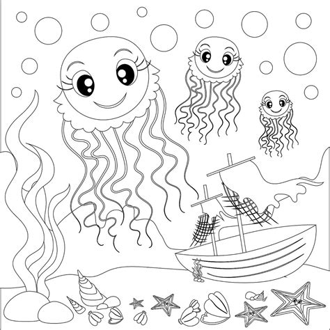 Sea Animals Coloring Pages Free Free Wallpapers Hd