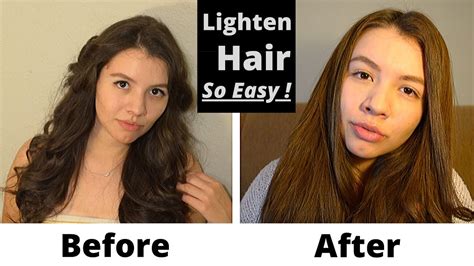 Lighten Hair With Hydrogen Peroxide And Baking Soda Youtube