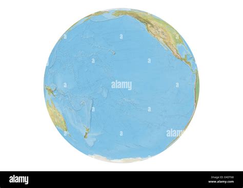 Earth Globe Showing Pacific Ocean Hi Res Stock Photography And Images