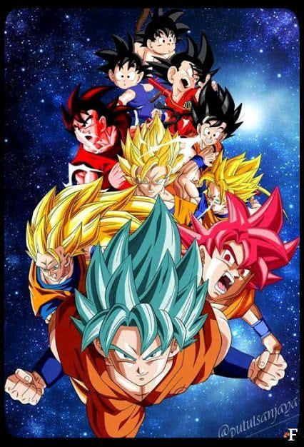 Las Transformaciones De Goku Dragones Dragon Ball Gt Personajes De