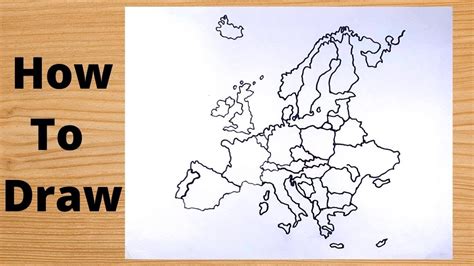 Simple Trick To Draw The Map Of Europe Continent Youtube