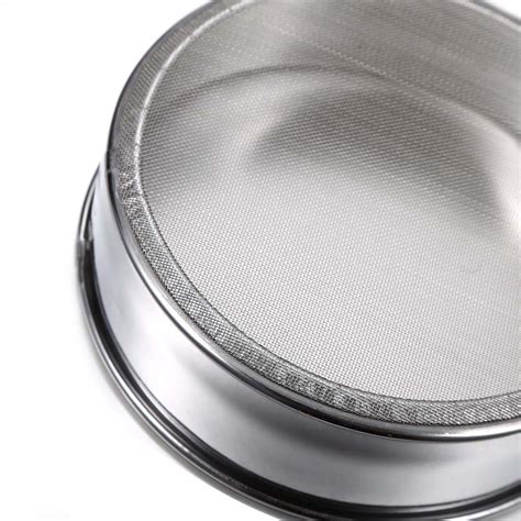 Flour Sieve Stainless Steel Round Mesh Sifter Strainer Baking Icing