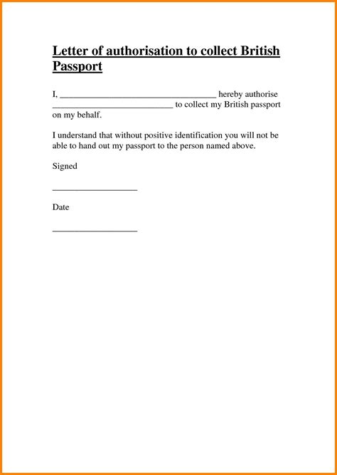 authorization letter      write