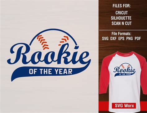 Rookie of the Year Rookie baseball SVG Baseball Rookie SVG 