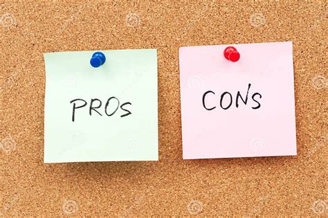 Pros And Cons Stock Image Image Of Idea Collection 32617559