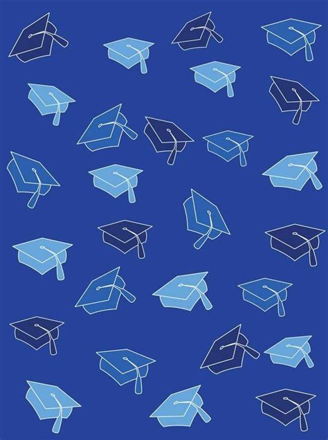 Grad Hats Graduation Blue Backdrop 6155 Graduation Backdrop Blue