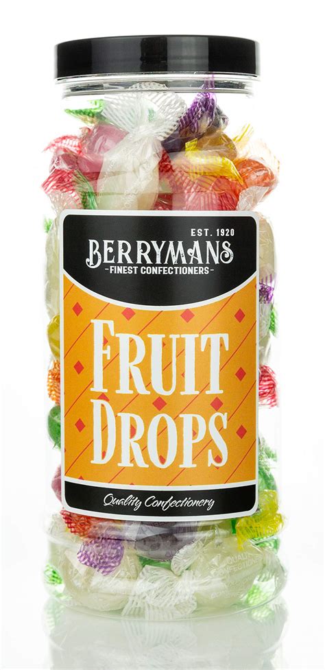 Buy Original Fruit Drops Retro Boiled Sweets T Jar By Berrymans