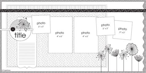 Scrapbook Sketches 2 Page Great 2 Page Layout Sketch Sketches 4 6