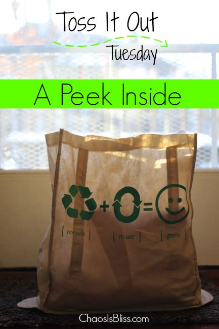 Toss It Out Tuesday A Peek Inside