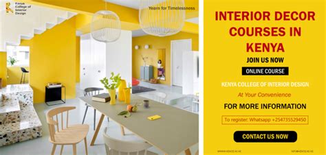Interior Decor Courses In Kenya Kenya College Of Interior Design