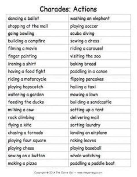 From The Game Galheres A List Of Phrases To Play An