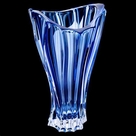 Czech Vase 12 Crystal Glassbohemia Crystalflower Vasehome Decor