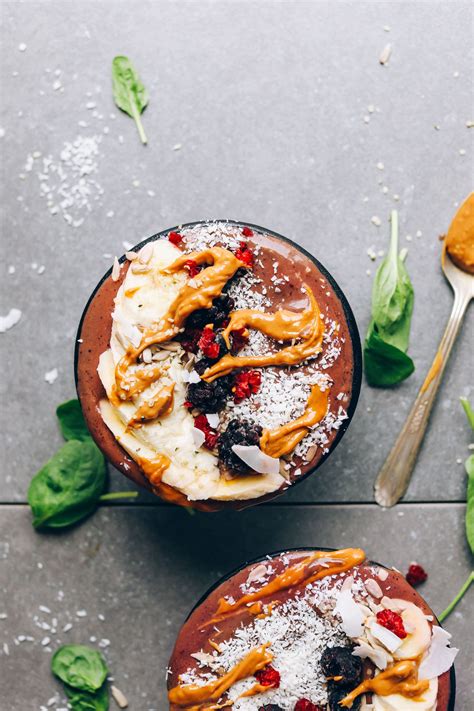 It's also versatile so you can swap out the berries for another fruit. Peanut Butter & Jelly Açaí Bowls | Minimalist Baker ...
