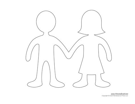 Printable Paper Doll Templates Make Your Own Paper Dolls