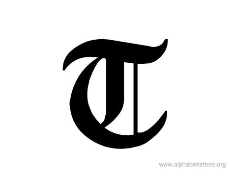 5 out of 5 stars. Alphabet Letter Gothic T | Letter Projects | Pinterest ...