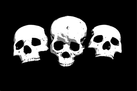 Three Skulls Openclipart