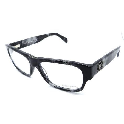 New Authentic Diesel Rx Eyeglasses Frames Dl5064 005 54 15 145 Black Marble Rx Eyeglasses
