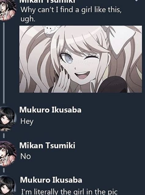 Mikan Is Shook Danganronpa Funny Danganronpa Memes Danganronpa