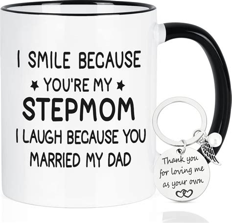 Amazon Com Maustic Gifts For Stepmom I Smile Because You Are My Stepmom Funny Coffee Mug