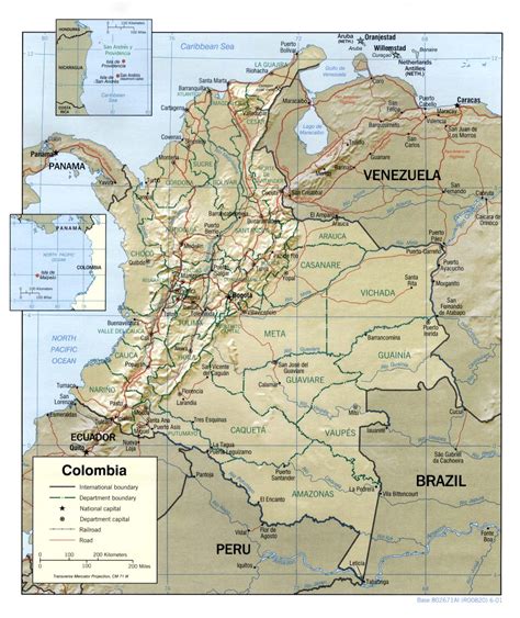 Maps Of Colombia Map Library Maps Of The World