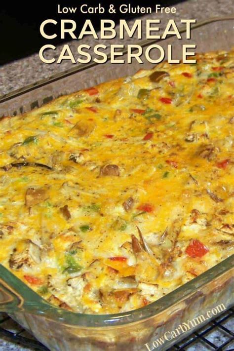 Baked Crabmeat Casserole With Vegetables Low Carb Yum