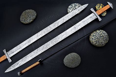 38custom Made Damascus Steel Viking Sword Dollak Sword Sh Sw 50 Sh