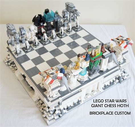 lego star wars giant chess episode 5 hoth theme star wars hoth lego chess lego star wars