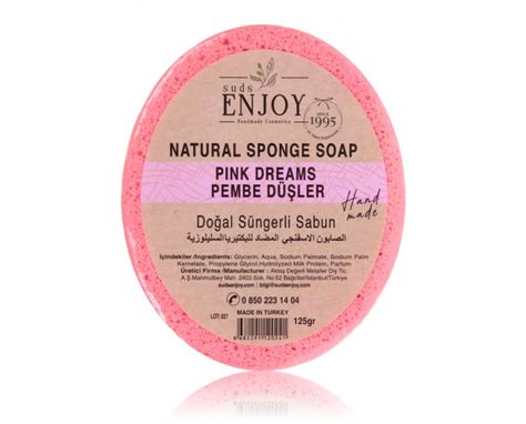 Natural Sponge Soap Pink Dreams