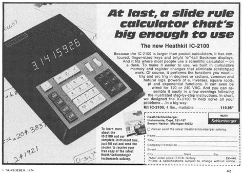 Heathkit Ic 2100 Calculator