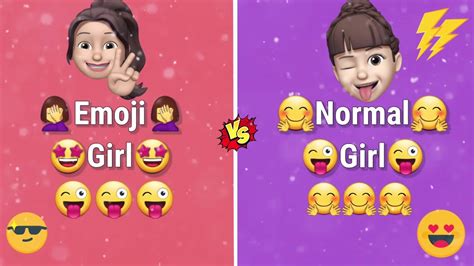 Emoji Girl Vs Normal Girl🤩🥰emoji Girl Dress Vs Normal Girl Dress🤗🤣