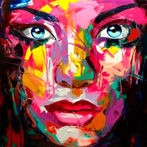 Amazing Graffiti Portrait Painting By Francoise Nielly Graphic Design