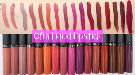 ofra liquid lipsticks lips swatches y review youtube