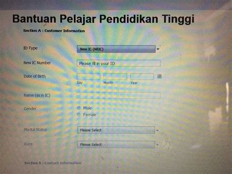 The malaysian identity card (malay: MOshims: Permohonan Online Bank Rakyat Kad Siswa