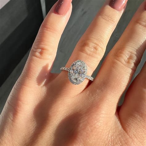 Lab Created Oval Engagement Rings Happy Jewelers